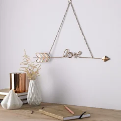 Fléche décorative ARROW LOVE coloris cuivre rose - 4MURS