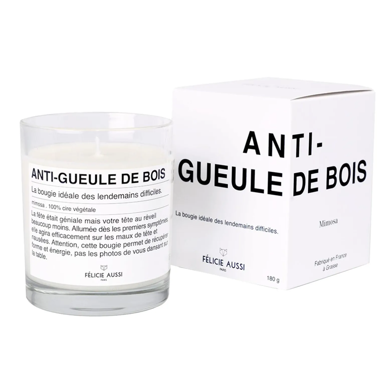 Félicie aussi Bougie parfumée ANTI-GUEULE DE BOIS mimosa - 4MURS