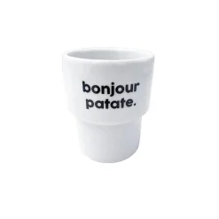 Félicie aussi Gobelet BONJOUR PATATE coloris blanc - 4MURS
