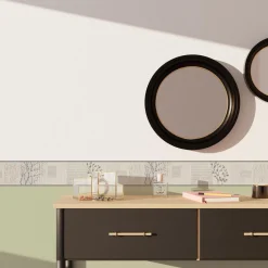 Frise vinyle PURETÉ coloris blanc - 4MURS