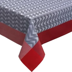 Garnier Thiebaut Nappe CHEVRON coloris gris 155 x 155 cm - 4MURS