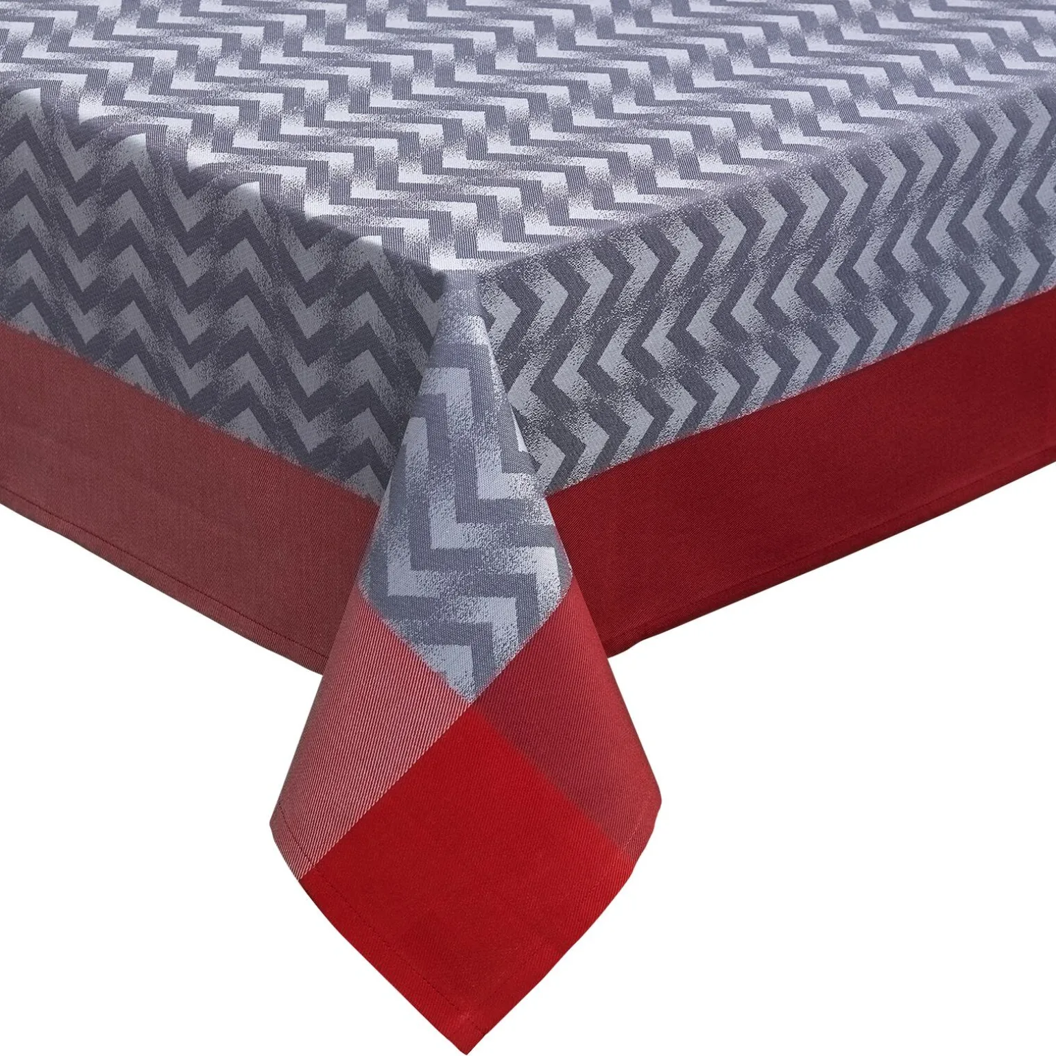 Garnier Thiebaut Nappe CHEVRON coloris gris 155 x 155 cm - 4MURS