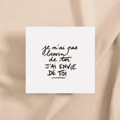 GreenMa Carte J'AI ENVIE DE TOI coloris blanc - 4MURS
