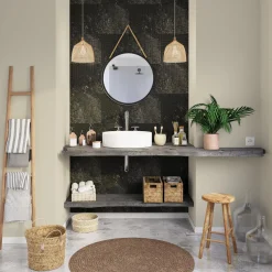 Grosfillex Revêtement à coller GX WALL+ STONE gris anthracite - 4MURS