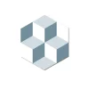 Grosfillex Revêtement adhésif SOCHIC DIAMOND KUBE bleu - 4MURS