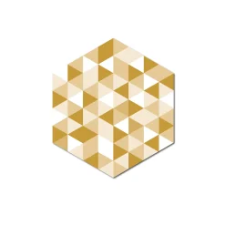 Grosfillex Revêtement adhésif SOCHIC DIAMOND FACETTE jaune - 4MURS