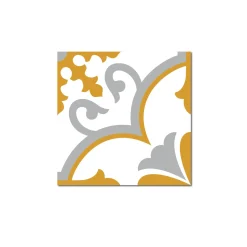 Grosfillex Revêtement adhésif SOCHIC SQUARE VOLUTE jaune - 4MURS