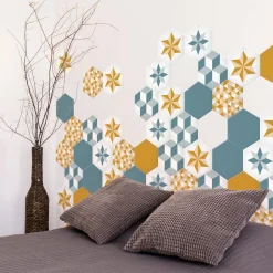 Grosfillex Revêtement adhésif SOCHIC DIAMOND FULL bleu - 4MURS