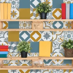 Grosfillex Revêtement adhésif SOCHIC SQUARE ROSACE gris - 4MURS