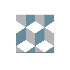 Grosfillex Revêtement adhésif SOCHIC SQUARE KUBE bleu - 4MURS