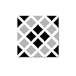 Grosfillex Revêtement adhésif SOCHIC SQUARE CROSS noir - 4MURS