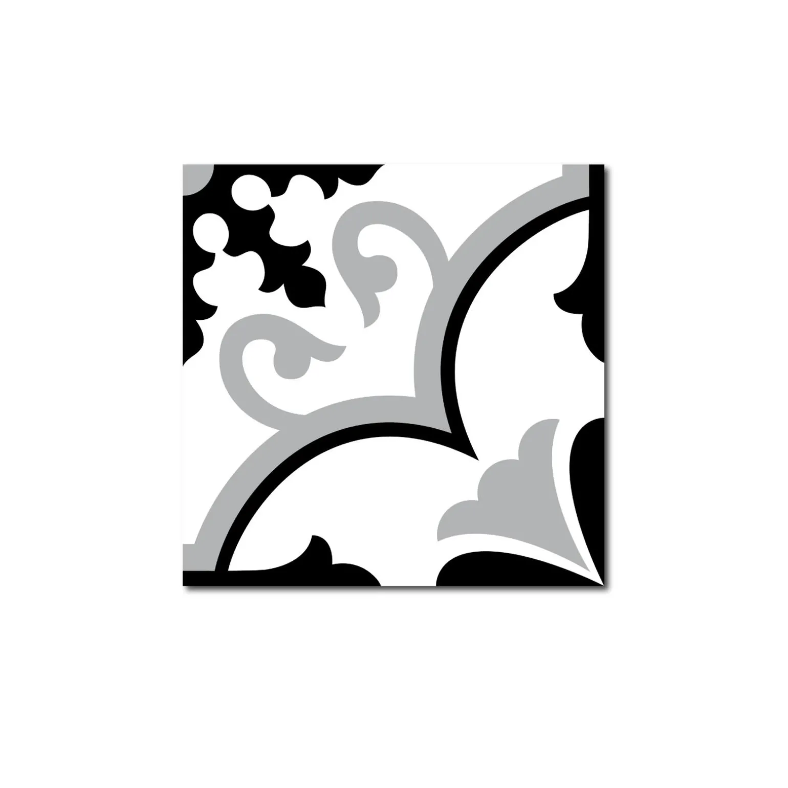 Grosfillex Revêtement adhésif SOCHIC SQUARE VOLUTE noir - 4MURS