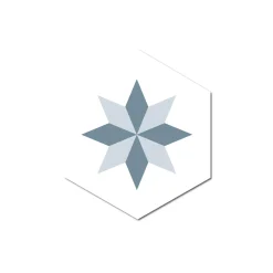 Grosfillex Revêtement adhésif SOCHIC DIAMOND ROSACE bleu - 4MURS