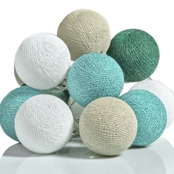 Guirlande lumineuse boule ÉMERAUDE coloris vert émeraude - 4MURS