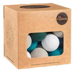 Guirlande lumineuse boule ÉMERAUDE coloris vert émeraude - 4MURS