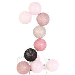 Guirlande lumineuse CALI coloris rose et taupe - 4MURS