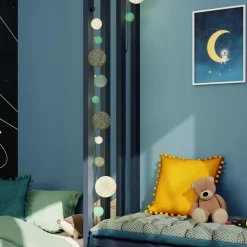 Guirlande lumineuse CALIO coloris bleu et gris - 4MURS