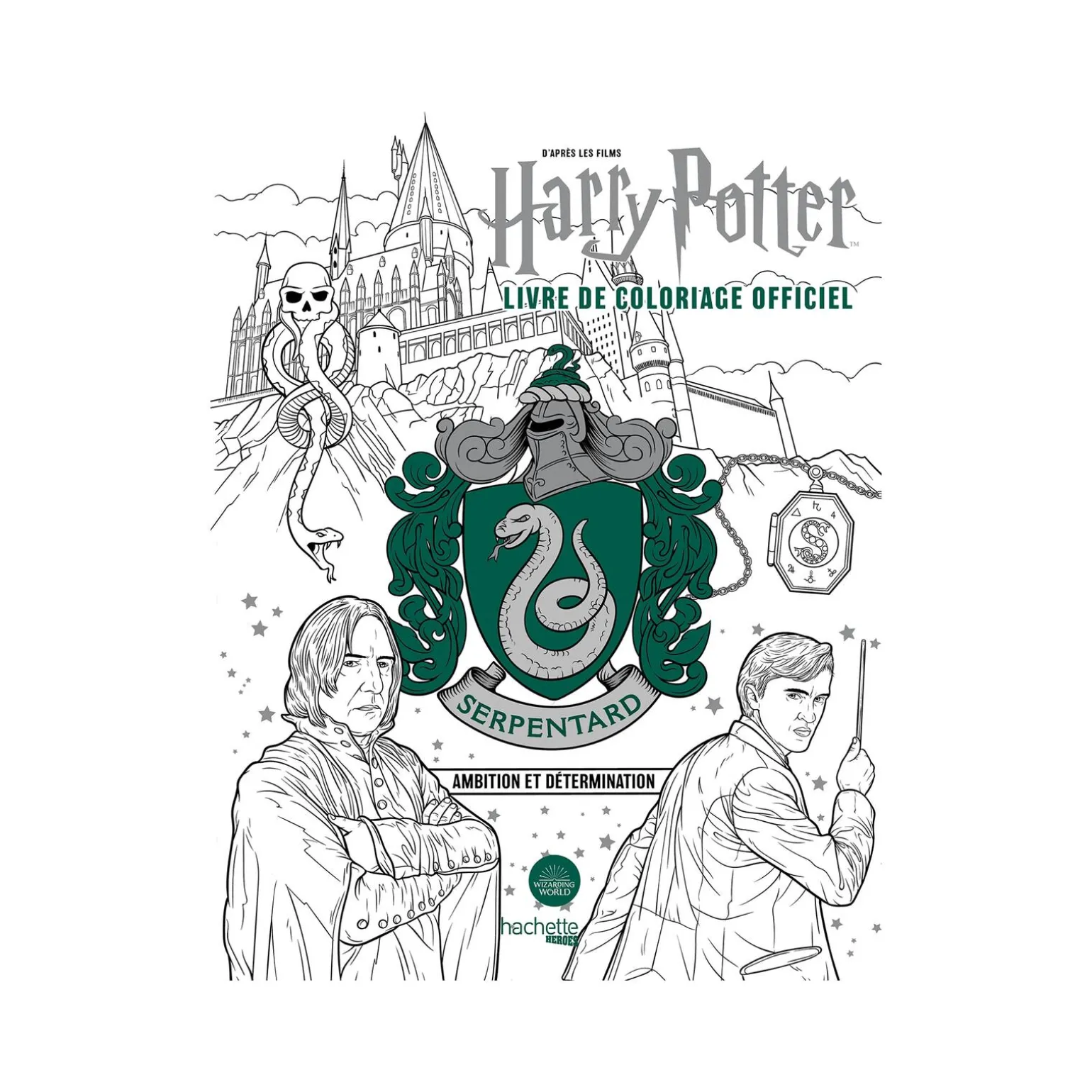Hachette Pratique Coloriage HARRY POTTER SERPENTARD - 4MURS