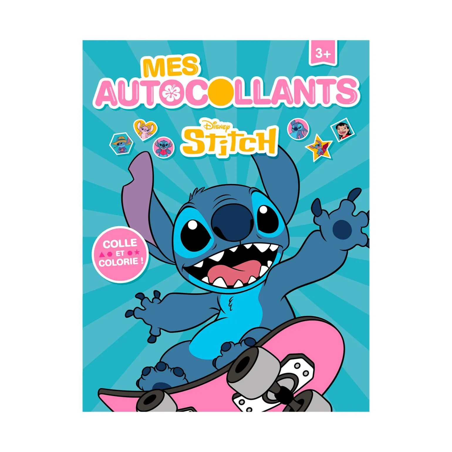 Hachette Pratique Coloriage STITCH - MES AUTOCOLLANTS - 4MURS