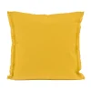 Haomy Housse de coussin BIMINI coloris curry 45 x 45 cm - 4MURS