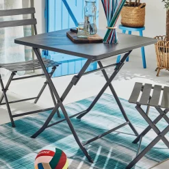 Hespéride Table GREENSBORO coloris graphite 70 x 70 cm - 4MURS