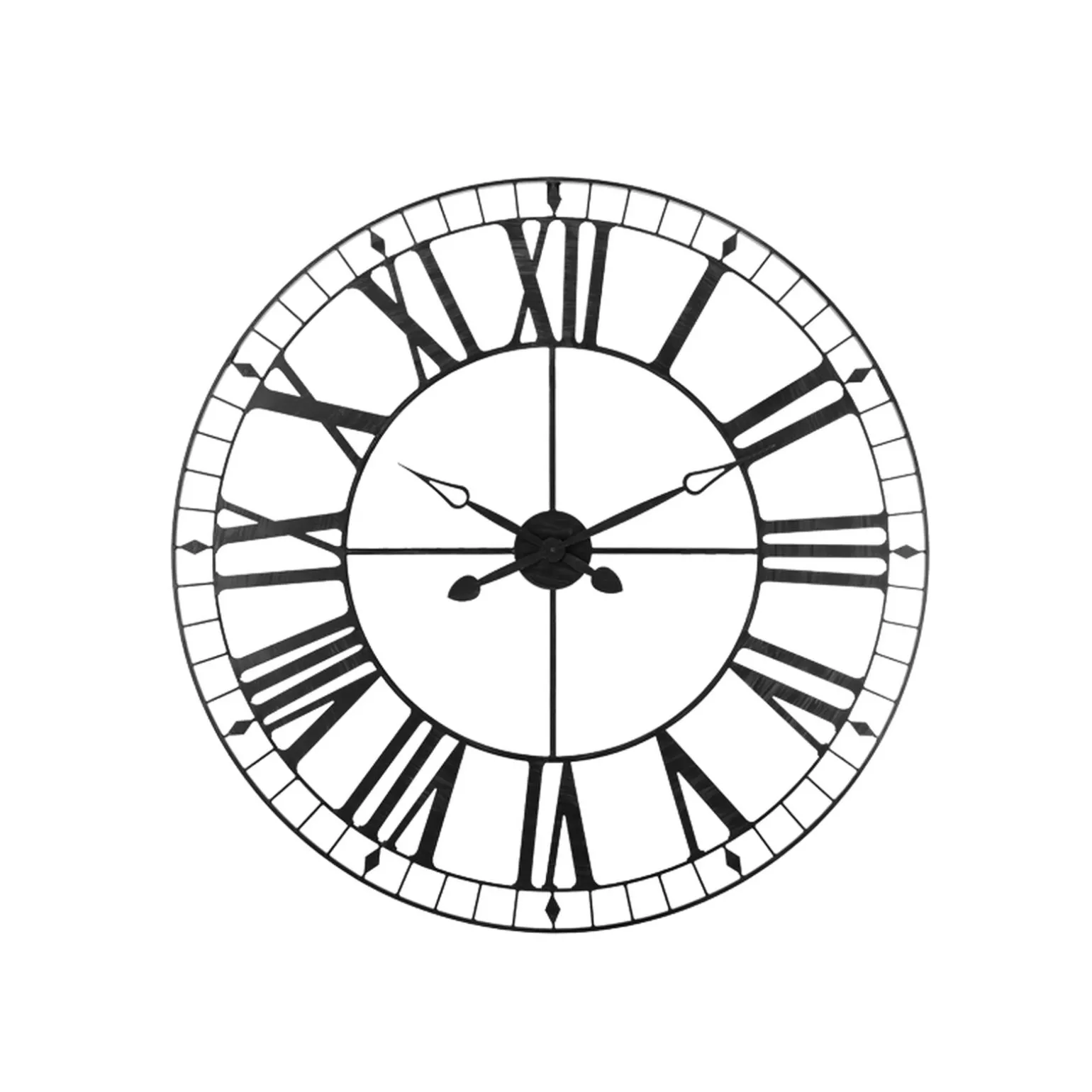 Horloge en métal ISMAEL coloris noir - 4MURS