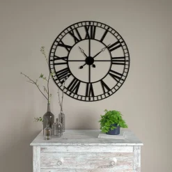 Horloge en métal ISMAEL coloris noir - 4MURS