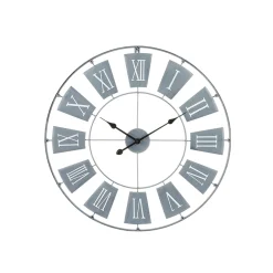 Horloge en métal NOELIE coloris gris bleu - 4MURS