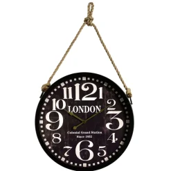 Horloge en métal STAN coloris noir - 4MURS
