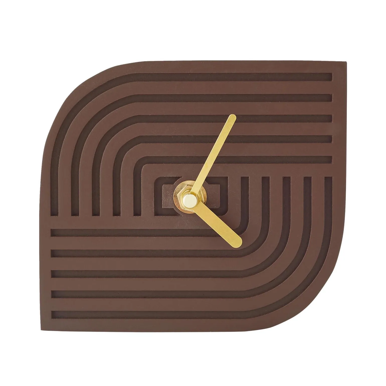 Horloge LIV coloris Terracotta / Beige / Brun - 4MURS