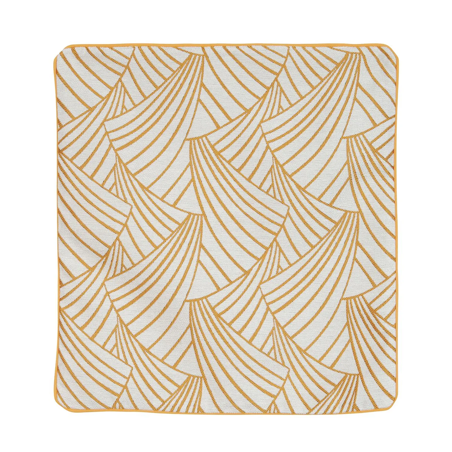 Housse de coussin ARDECO coloris jaune/blanc 40 x 40 cm - 4MURS