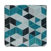 Housse de coussin ARLETTY coloris bleu vert 40 x 40 cm - 4MURS
