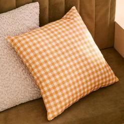 Housse de coussin ELVA coloris orange 40 x 40 cm - 4MURS