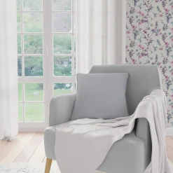 Housse de coussin LIN LAVE coloris gris 40 x 40 cm - 4MURS