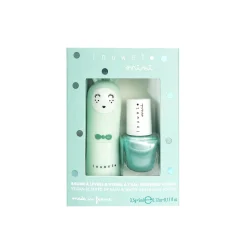 Inuwet Coffret cosmétique DUO BAUME À LÉVRE ET VERNIS À ONGLE POMME