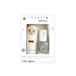 Inuwet Coffret cosmétique DUO BAUME À LÉVRE ET VERNIS À ONGLE Barbe à papa