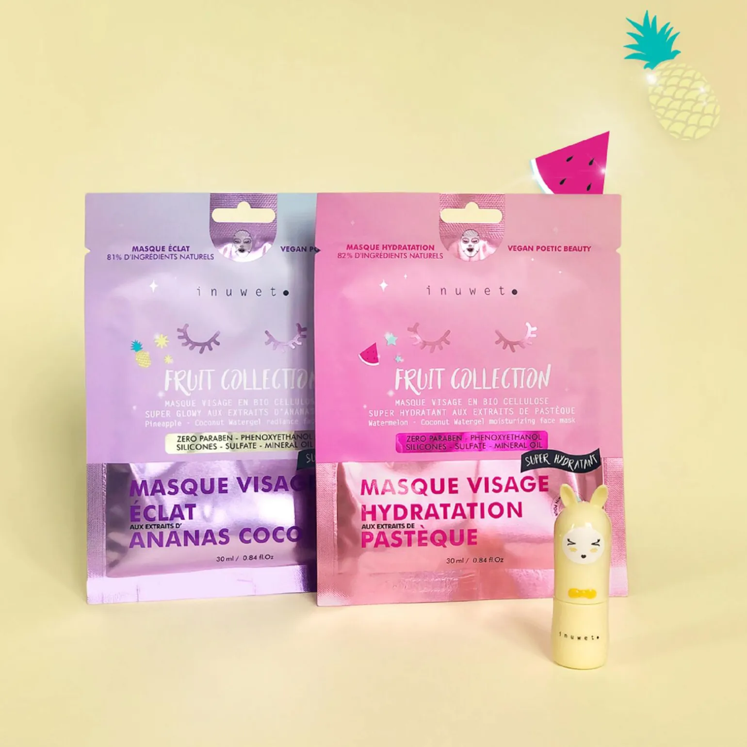 Inuwet Masque VISAGE ÉCLAT ANANAS / COCO - 4MURS