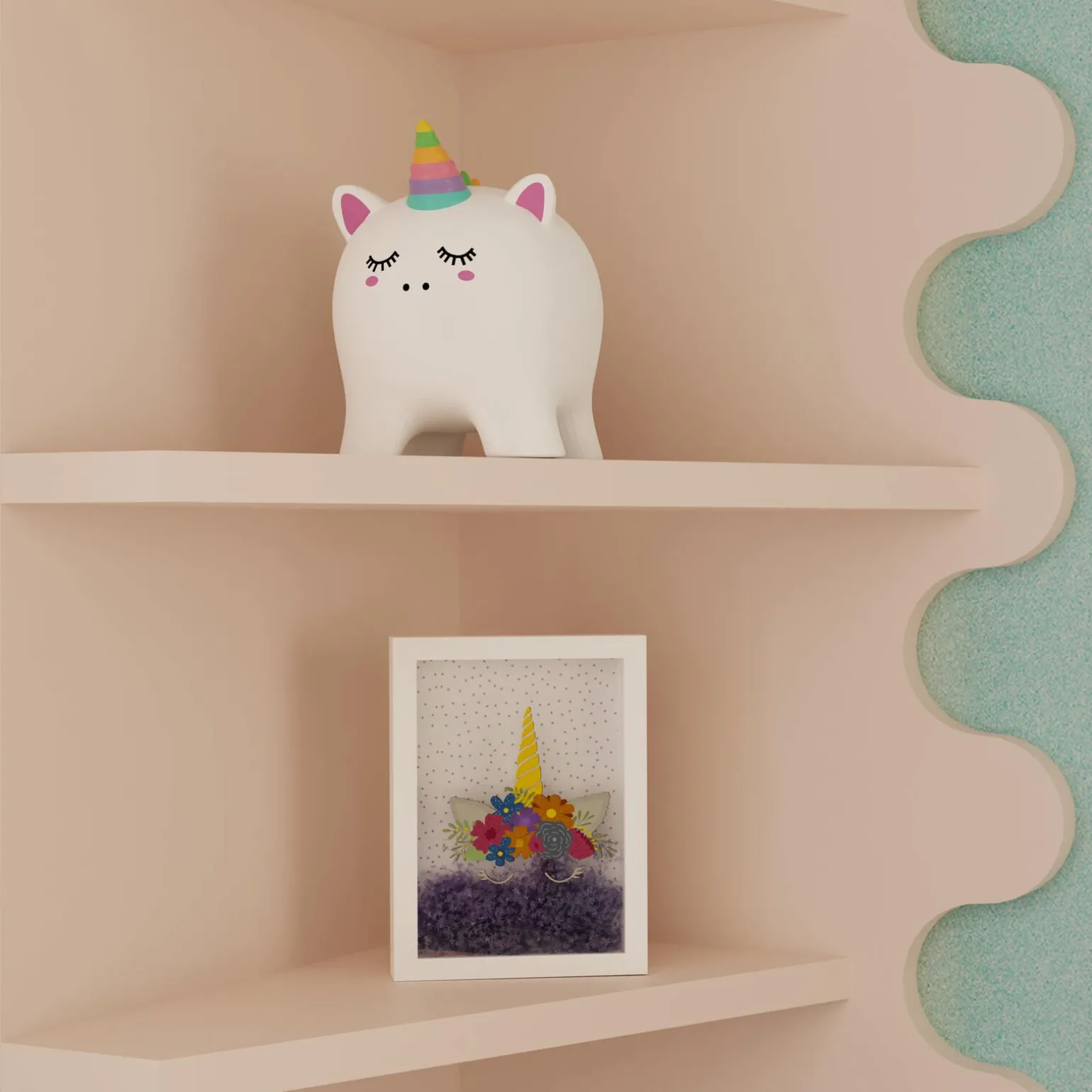 I-TOTAL Tirelire LICORNE coloris blanc - 4MURS