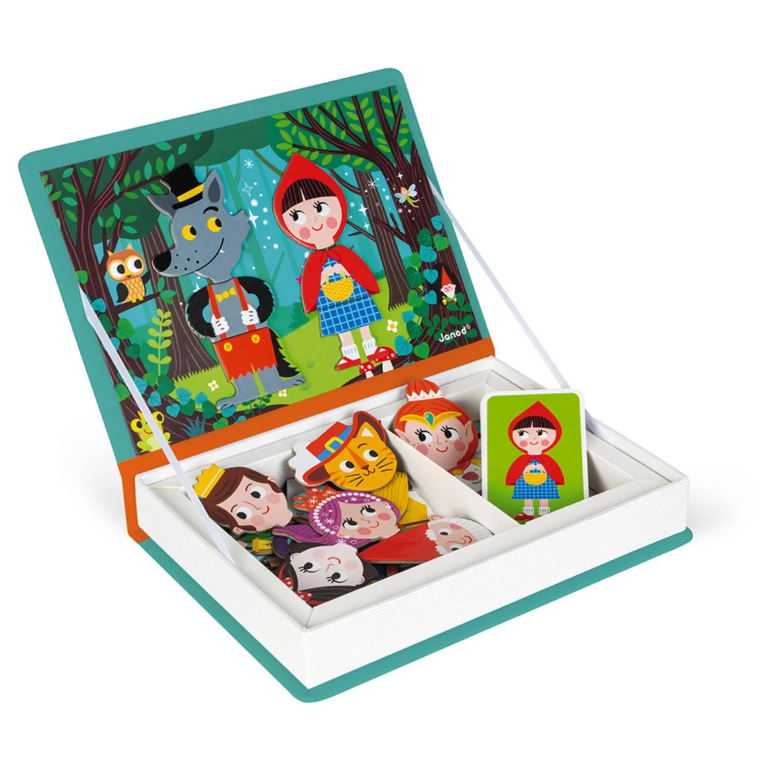 Janod Jeu éducatif MAGNETI'BOOK CONTES - 4MURS