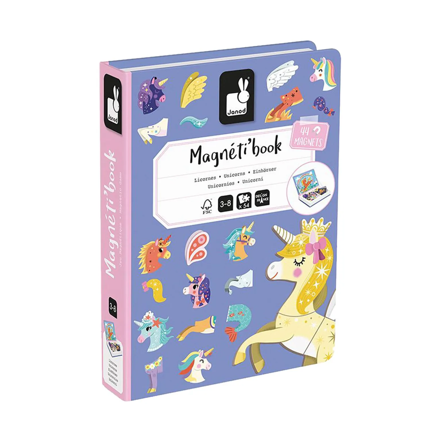 Janod Jeu éducatif MAGNETI'BOOK LICORNES - 4MURS