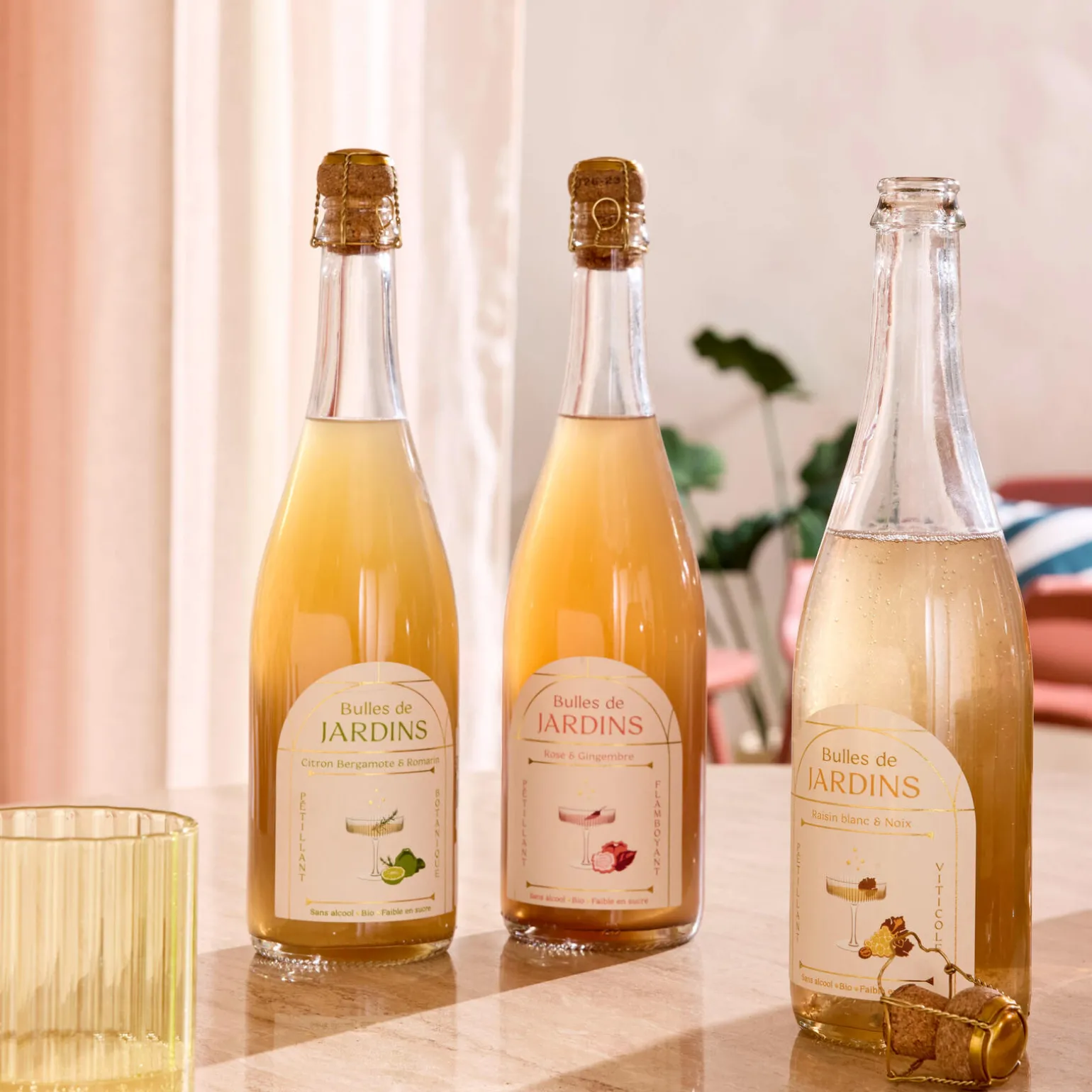 Jardins Cocktail sans alcool BULLES DE BERGAMOTE ET ROMARIN BIO