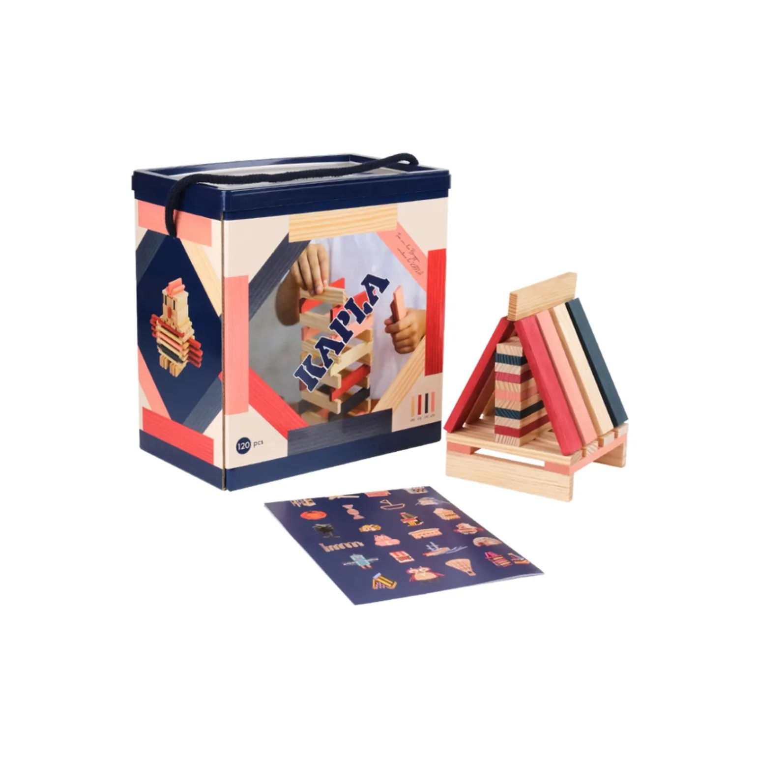 Jeu de construction KAPLA BARIL 120 multicolore - 4MURS