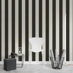 KARL LAGERFELD Papier peint intissé STRIPES noir - 4MURS