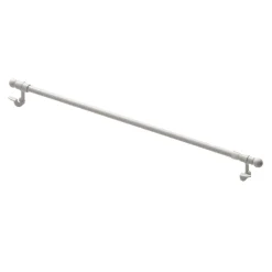 Kit barre à rideau vitrage WINDOROD blanc 0,9 cm de 40,0 à 60 cm