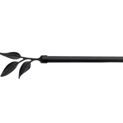 Kit barre à rideaux ELEGANCE noir 1,9 cm de 165,0 à 310 cm - 4MURS