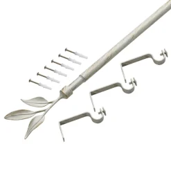 Kit barre à rideaux ELEGANCE blanc / doré 1,9 cm de 165,0 à 310 cm