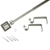 Kit barre à rideaux NINA nickel satin 1,6 cm de 120,0 à 210 cm - 4MURS
