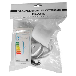 Kit suspension plafond CORDON coloris blanc 80 x 6,5 cm - 4MURS