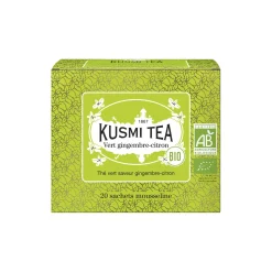 KUSMI TEA Thé vert en sachet GINGEMBRE-CITRON - 4MURS