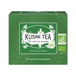 KUSMI TEA Thé vert en sachet MENTHE BIO - 4MURS